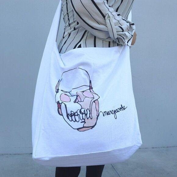 NEW Marc by Marc Jacobs SKULL Cotton Sling Bag - Picture 3 of 6